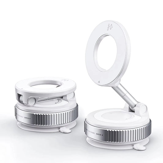 Car Phone Magnetic Stand Mechanical Vacuum Suction Cup Rotate 360° Magnetic Adsorption Bracket Navigation Universal Holder